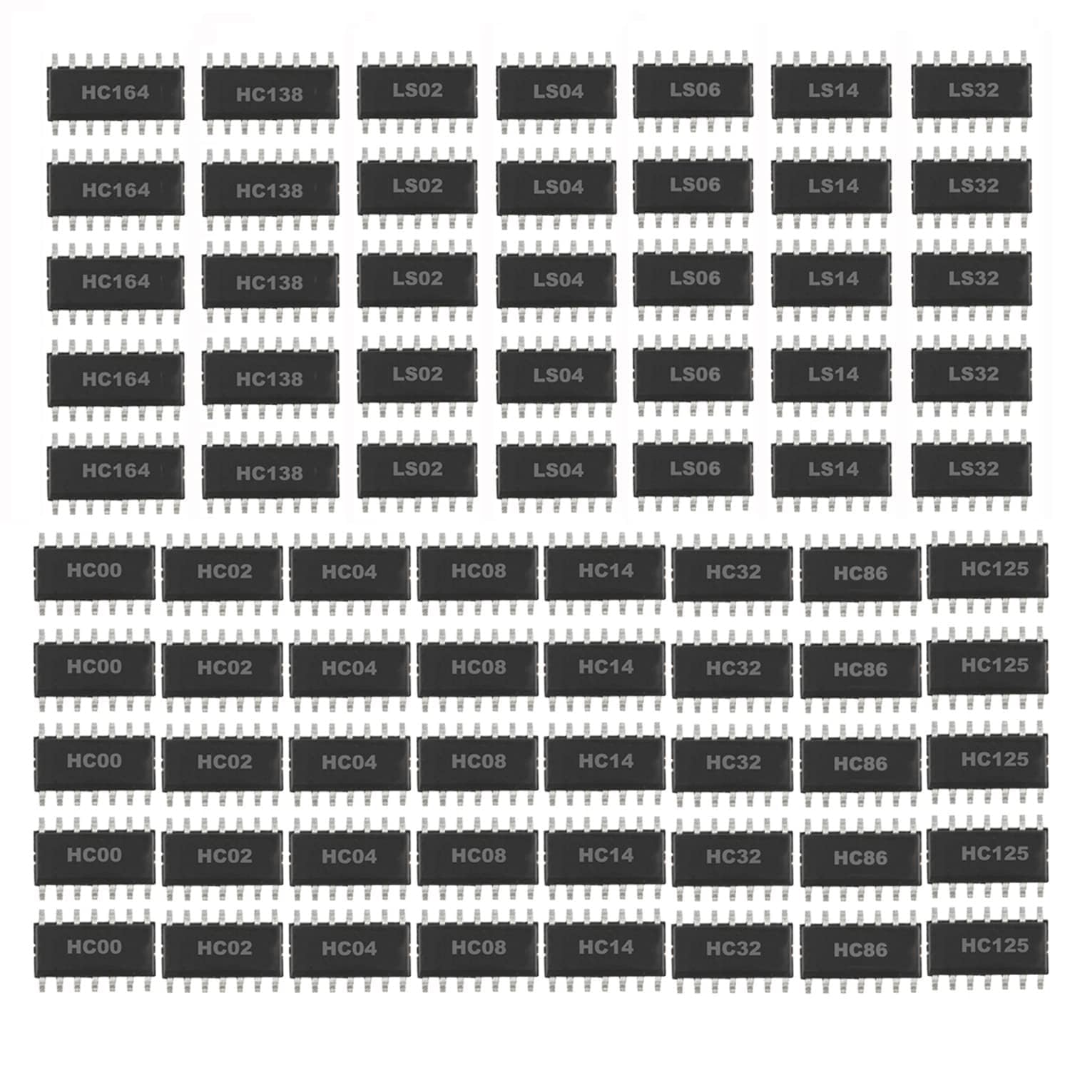 IC Chip Assortment Set Kits 74HCxx Series Logic Gates Integrated